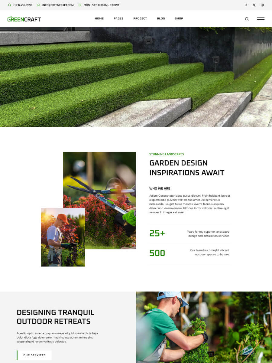 Greencraft About Page