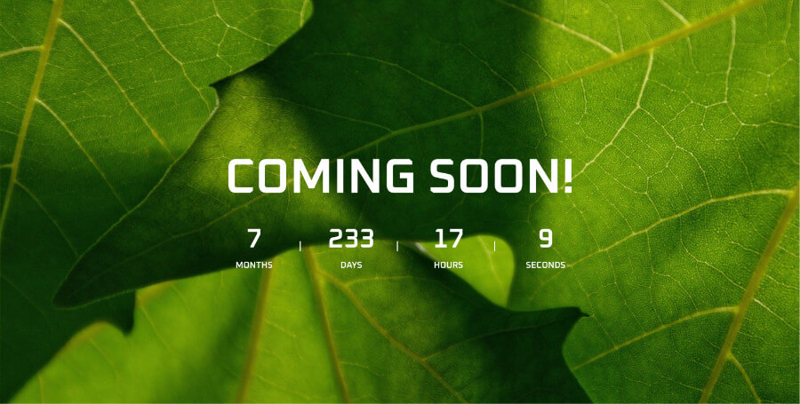 Greencraft Coming Soon Page